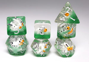 Grazing Cow RPG Dice Set Plastic Dice Foam Brain Games