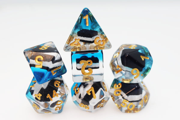 Pastry Pets: Ice Cream Sandwich Seal - Pin & RPG Dice Set Plastic Dice & Pin Set Foam Brain Games