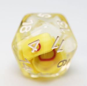 Pride Flag Single D20 Plastic Dice Foam Brain Games