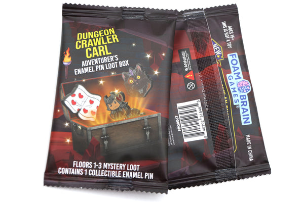 Dungeon Crawler Carl Adventurer's Pin Loot Box: Floors 1-3 Mystery Loot Foam Brain Games