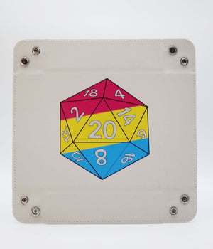 Pride D20 Snap Tray: Pansexual Dice Tray Foam Brain Games
