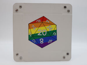 Pride D20 Snap Tray: Rainbow Dice Tray Foam Brain Games
