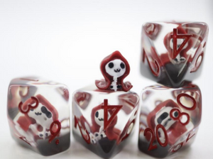Red Reaper RPG Dice Set Plastic Dice Foam Brain Games