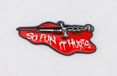 Dungeon Crawler Carl: So Fun It Hurts Enamel Pin Enamel Pin Foam Brain Games