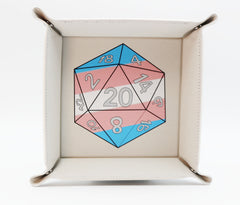Pride D20 Snap Tray: Transgender Dice Tray Foam Brain Games