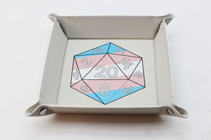 Pride D20 Snap Tray: Transgender Dice Tray Foam Brain Games