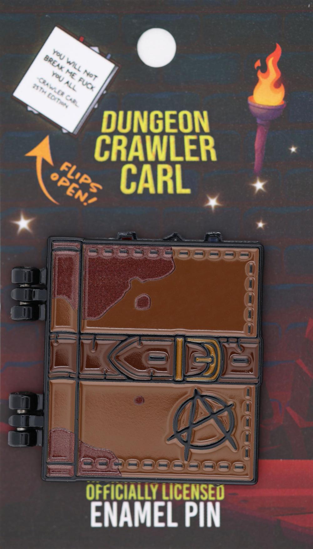 Dungeon Crawler Carl: Dungeon Anarchist's Cookbook Enamel Pin Enamel Pin Foam Brain Games
