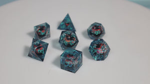 Sharp Edge Moving Eye RPG Dice Set - True Sight Plastic Dice Foam Brain Games