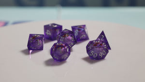 Sharp Edge Moving Eye RPG Dice Set - Mageshot Plastic Dice Foam Brain Games
