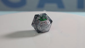 35mm Moving Eye D20 - Inkshot Eye Plastic Dice Foam Brain Games
