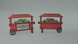 Flat Pack Magic Token Toy: Cabbage Cart Flat Pack Toys Foam Brain Games