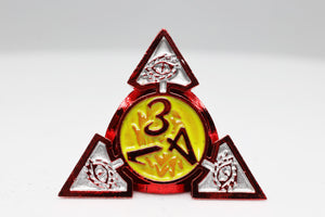 Oculus: Ablaze - Hollow Metal RPG Dice Set Metal Dice Foam Brain Games