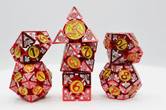 Oculus: Ablaze - Hollow Metal RPG Dice Set Metal Dice Foam Brain Games