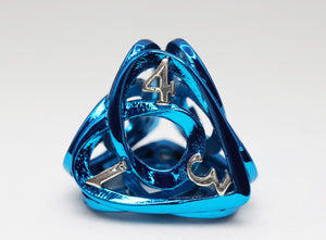 Hollow Hearts: Blue - Metal RPG Dice Set Metal Dice Foam Brain Games