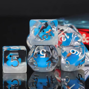 Bubble Bath Duck RPG Dice Set Plastic Dice Foam Brain Games
