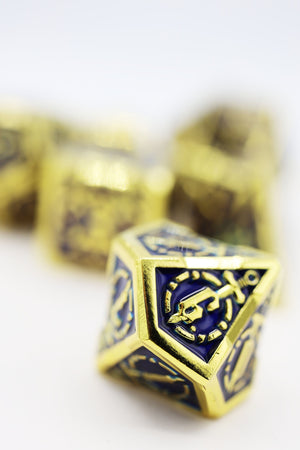 Crossed Swords: Deep Sea Sword - Metal RPG Dice Set Metal Dice Foam Brain Games