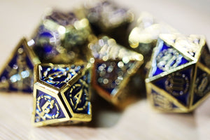 Crossed Swords: Deep Sea Sword - Metal RPG Dice Set Metal Dice Foam Brain Games