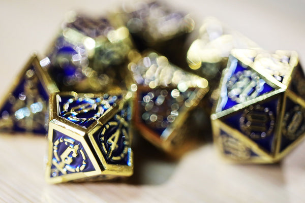 Crossed Swords: Deep Sea Sword - Metal RPG Dice Set Metal Dice Foam Brain Games