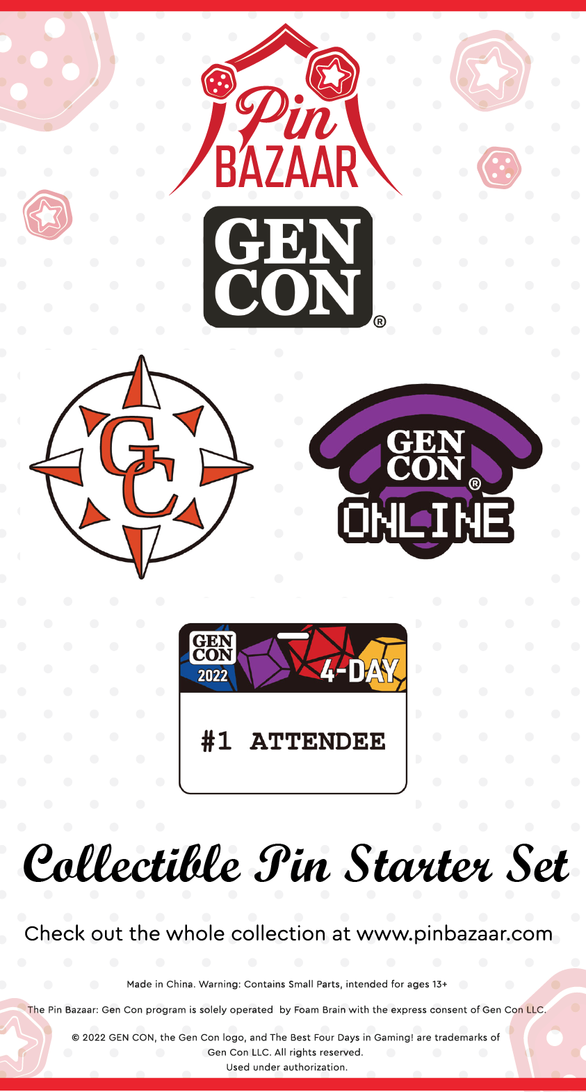 Pin Bazaar: Gen Con 2022 Starter Set  Pin Bazaar