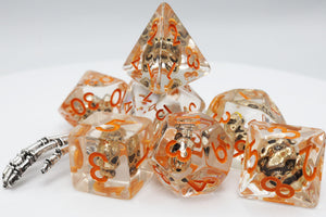 Laughing Skull RPG Dice Set Plastic Dice Foam Brain Games
