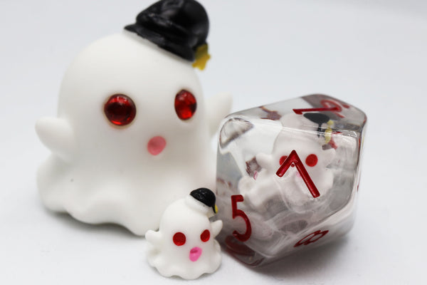 Sleepy Ghost RPG Dice Set Plastic Dice Foam Brain Games