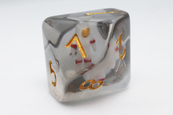 Astronaut RPG Dice Set Plastic Dice Foam Brain Games