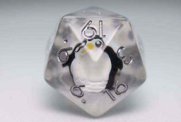 Baby Penguin RPG Dice Set Plastic Dice Foam Brain Games