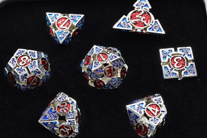 Oculus: Watchful - Hollow Metal RPG Dice Set Metal Dice Foam Brain Games