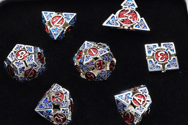 Oculus: Watchful - Hollow Metal RPG Dice Set Metal Dice Foam Brain Games