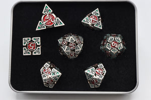 Oculus: Bewildered - Hollow Metal RPG Dice Set Metal Dice Foam Brain Games