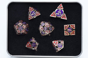 Oculus: Puzzling - Hollow Metal RPG Dice Set Metal Dice Foam Brain Games