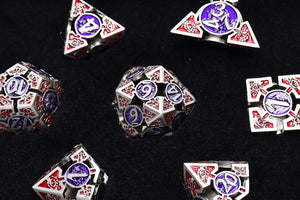 Oculus: Puzzling - Hollow Metal RPG Dice Set Metal Dice Foam Brain Games
