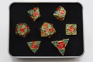 Oculus: Mischievous - Hollow Metal RPG Dice Set Metal Dice Foam Brain Games
