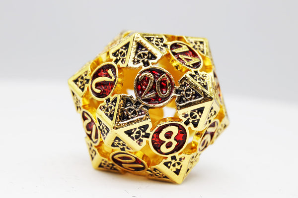 Oculus: Impassioned - Hollow Metal RPG Dice Set Metal Dice Foam Brain Games