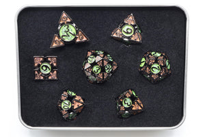 Oculus: Mesmerizing - Hollow Metal RPG Dice Set Metal Dice Foam Brain Games