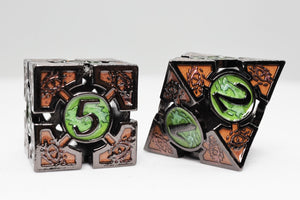 Oculus: Mesmerizing - Hollow Metal RPG Dice Set Metal Dice Foam Brain Games