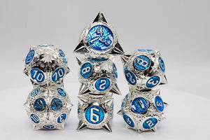 Meteor Storm: Bellatrix - Metal RPG Dice Set Metal Dice Foam Brain Games
