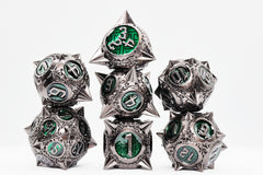 Meteor Storm: Hunter's Moon - Metal RPG Dice Set Metal Dice Foam Brain Games