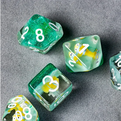 Fish Bowl RPG Dice Set Plastic Dice Foam Brain Games