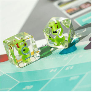 Frog RPG Dice Set Plastic Dice Foam Brain Games
