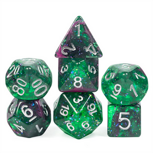 Glow Stick RPG Dice Set Plastic Dice Foam Brain Games