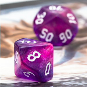 Gravity Elemental RPG Dice Set Plastic Dice Foam Brain Games