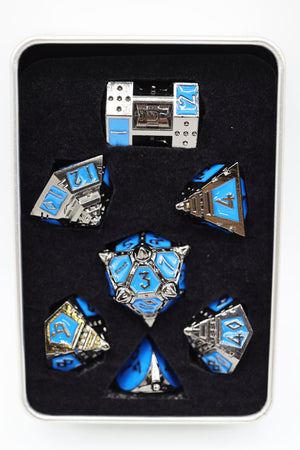Dice 51: Kepler-452b - Metal RPG Dice Set Metal Dice Foam Brain Games