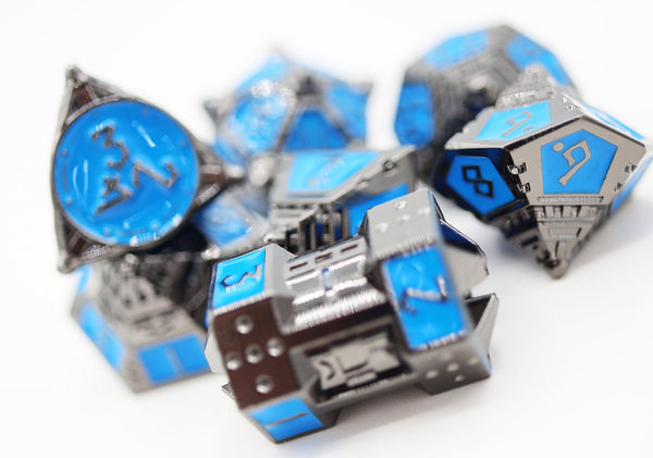 Dice 51: Kepler-452b - Metal RPG Dice Set Metal Dice Foam Brain Games