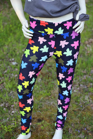 Meeples  Leggings - SIZE: TC2 (Tall & Curvy 2) Leggings & Joggers Foam Brain Games