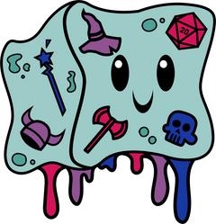 Gelly Cube Pride Pin: Bisexual Enamel Pin Foam Brain Games