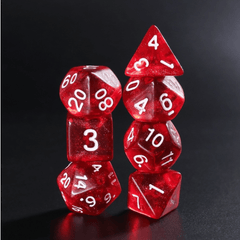 Rabbit's Eye RPG Dice Set Plastic Dice Foam Brain Games