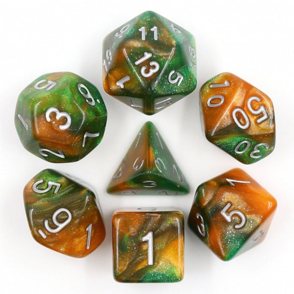 Emerald Vale RPG Dice Set Plastic Dice Foam Brain Games
