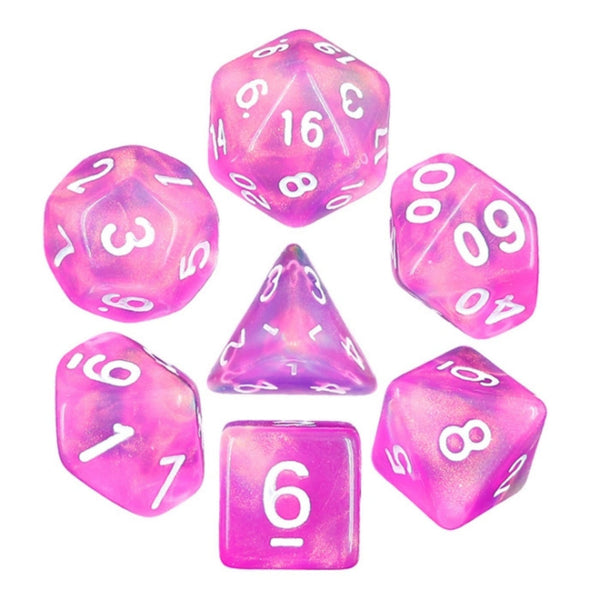 Dream in Bloom RPG Dice Set Plastic Dice Foam Brain Games