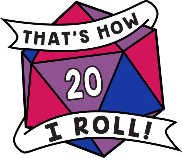 That's How I Roll Pride Pin - Bisexual Enamel Pin Foam Brain Games